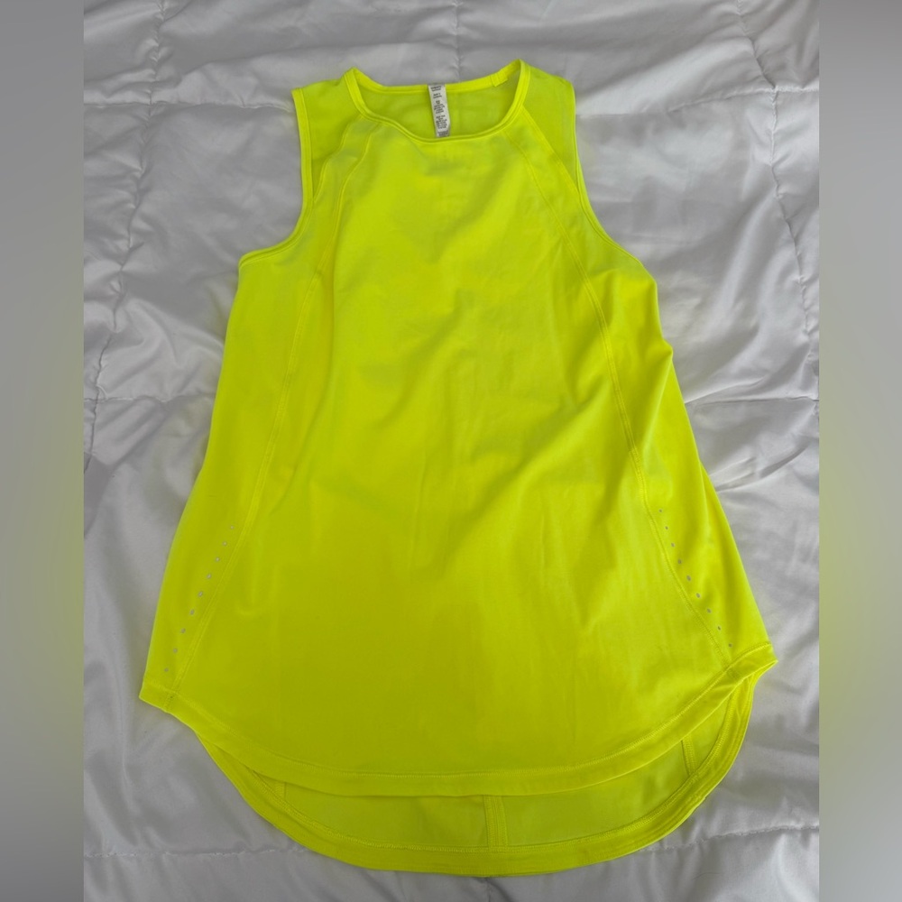 lululemon athletica Bright Neon Yellow Athletic Tank